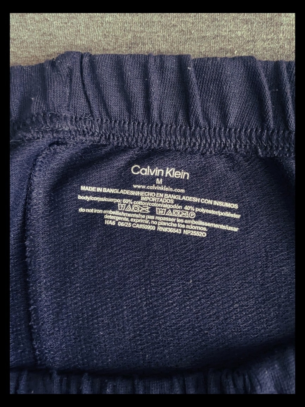 Calvin Klein - Dark Blue Logo Sweatpants - Picture 4 of 4